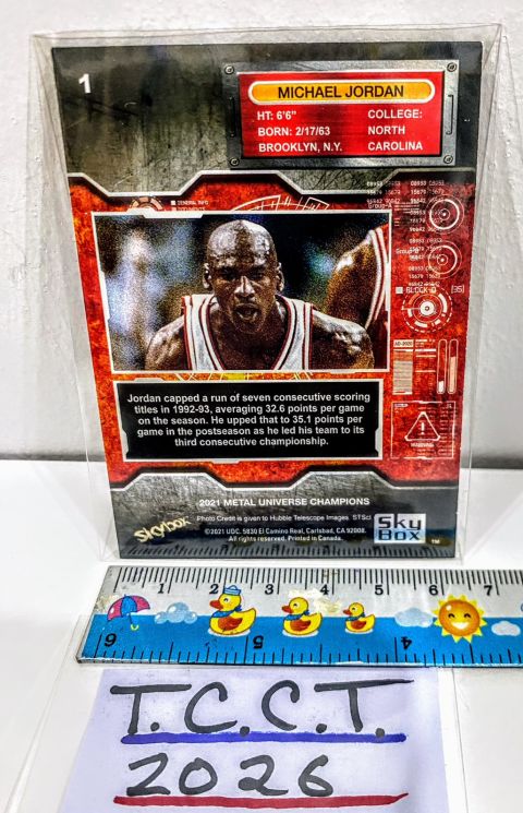 2021 Skybox Michael Jordan Meta Universe Champions #1 Back