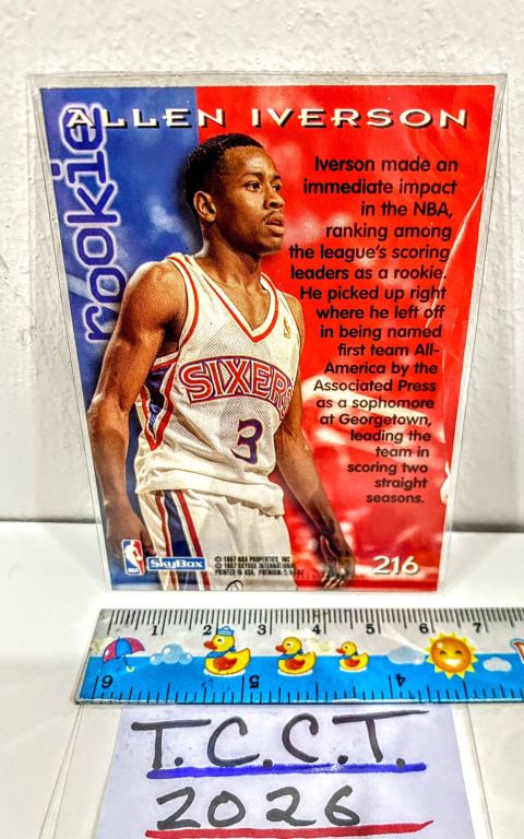 1997 Skybox Allen Iverson Rookie #100 Back