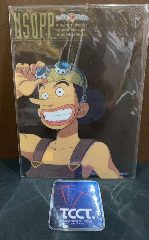 2001 Vintage Usopp Clear B6 Plastic Underlay Pencil Board