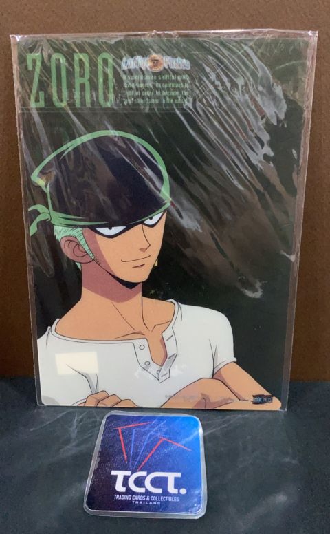 2001 Vintage Roronoa Zoro Clear B6 Plastic Underlay Pencil Board