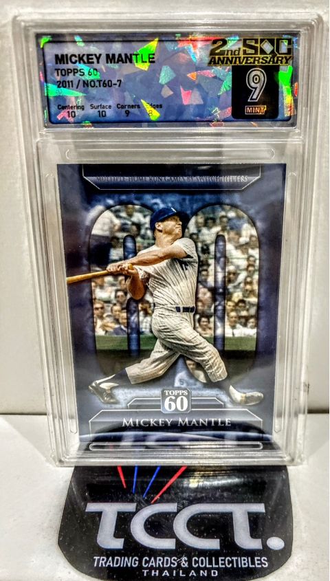 2011 Topps 60 Mickey Mantle #T60-7 SQC 9 Front