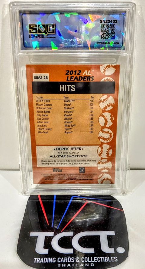 2023 Topps Derek Jeter 35th Anniversary #88AS-28 SQC 9 Back